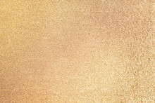 Close Up Of Golden Glitter Textured Background