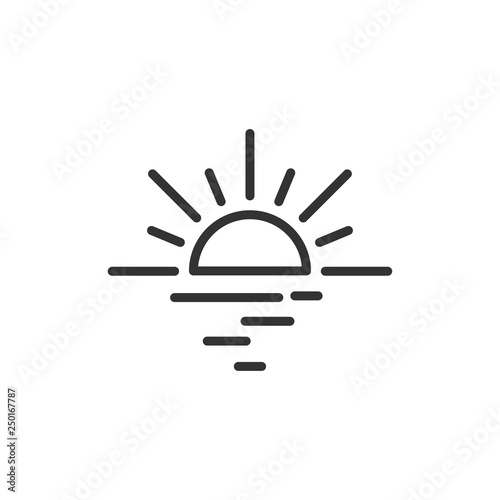 Sunrise Black And White Background - Marivalkiria
