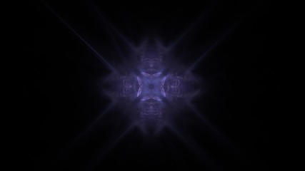 Aufkleber - Fantasy chaotic colorful fractal pattern. Abstract fractal shapes. 3D rendering illustration background or wallpaper