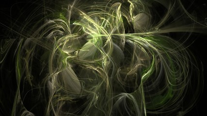 Aufkleber - Fantasy chaotic colorful fractal pattern. Abstract fractal shapes. 3D rendering illustration background or wallpaper
