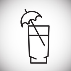 Poster - Fizzy drink icon on white background for graphic and web design, Modern simple vector sign. Internet concept. Trendy symbol for website design web button or mobile app