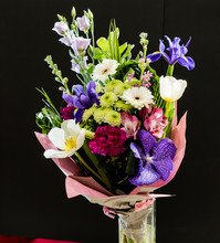 Nice Bouquet On The Black Background