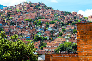 Wall Mural - Comuna 13 Medellin Slum