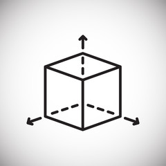 Fototapete - Graphic design line icon on white background for graphic and web design, Modern simple vector sign. Internet concept. Trendy symbol for website design web button or mobile app
