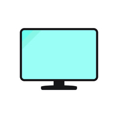 Canvas Print - Monitor icon, modern tv icon