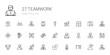 © NinjaStudio - teamwork icons set
