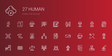 Sticker - human icons set