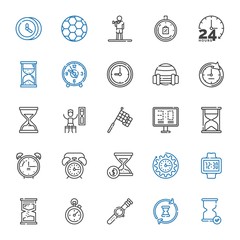 Sticker - stopwatch icons set