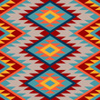Kilim. Ethnic geometric ornament. Pattern of bright rhombuses. Seamless vector pattern.