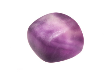Aufkleber - purple amethyst mineral isolated on white background