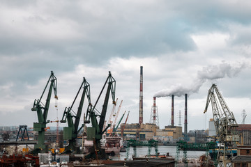 Panorama of the Gdańsk Shipyard