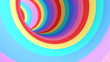 © tykcartoon - Rainbow tunnel. 3d rendering picture.