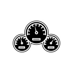 Poster - car speedometer icon. Element of Cars service and repair parts for mobile concept and web apps icon. Glyph, flat line icon for website design and development, app development