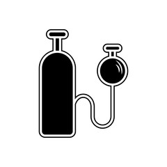 Poster - car nitro icon. Element of Cars service and repair parts for mobile concept and web apps icon. Glyph, flat line icon for website design and development, app development