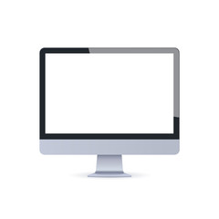 Poster - Modern desktop monitor mockup blank empty screen