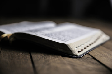 Wall Mural - Bible on table