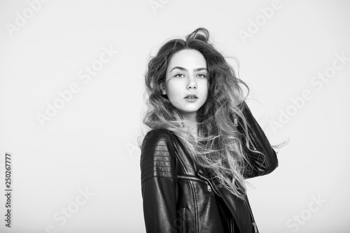 Model Beautiful Young Girl With Blond Hair And Blue Eyes In A