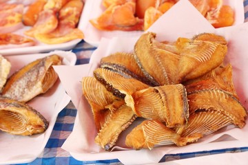 Poster - Fried fish is tasty at street food