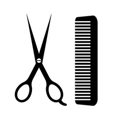 Wall Mural - Barber tools scissors and comb icon