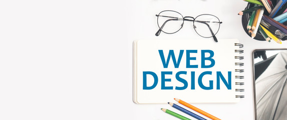 Web Design, Internet Technology Words Quotes Concept