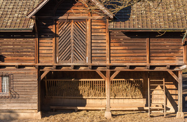 Wall Mural - old wooden farm house