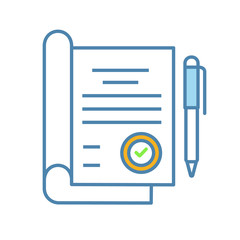 Sticker - Signed contract color icon