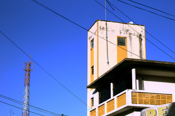 tower on background of blue sky