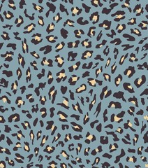 Wall Mural - leopard seamless pattern design . vector illustration background