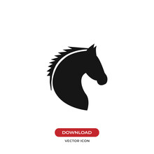 Horse Head Vector Icon