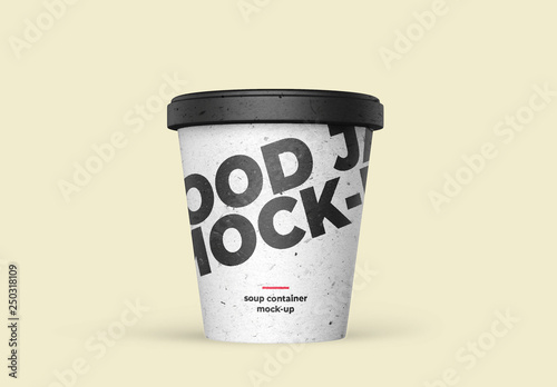 Download Soup Takeout Mockup Stock Template Adobe Stock
