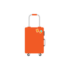 Poster - suitcase color illustration
