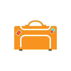 Poster - suitcase color illustration
