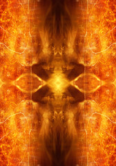 Poster - Abstract religious artistic fiery energetic artwork as a unique background