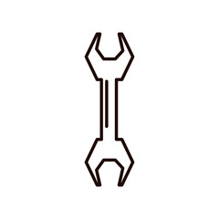 Wall Mural - wrench tool isolated icon