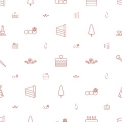 Sticker - celebration icons pattern seamless white background