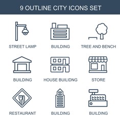 Poster - city icons