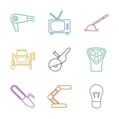 Sticker - electric icons