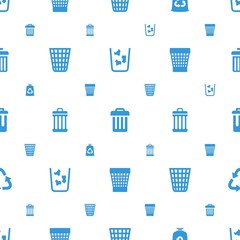 Poster - waste icons pattern seamless white background