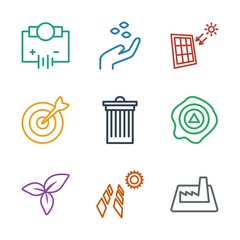 Poster - 9 environment icons