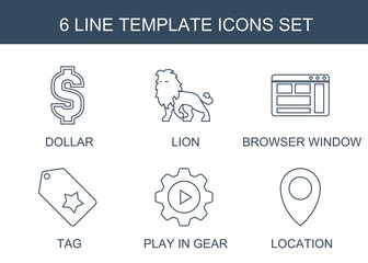 Poster - 6 template icons