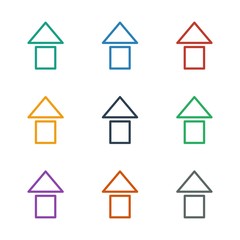 Aufkleber - arrow up icon white background