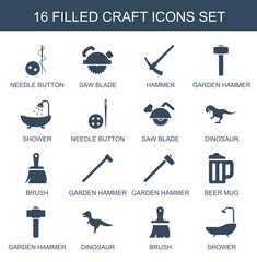 Aufkleber - 16 craft icons