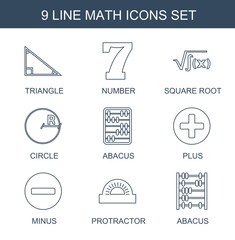 Poster - math icons
