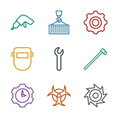 Poster - 9 industrial icons