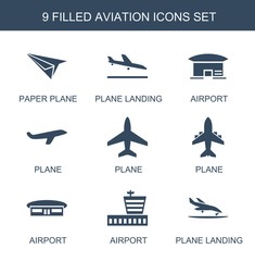 Poster - 9 aviation icons