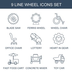 Poster - 9 wheel icons