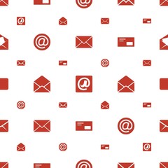 Poster - address icons pattern seamless white background