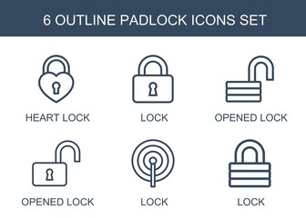 Aufkleber - padlock icons