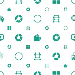 Poster - 3d icons pattern seamless white background