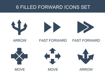 Sticker - forward icons